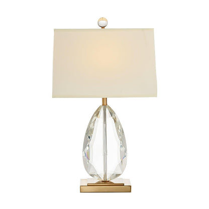 Regal Crystal Column Table Lamp