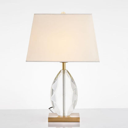 Regal Crystal Column Table Lamp