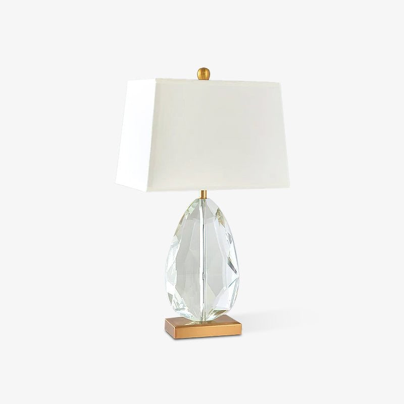 Regal Crystal Column Table Lamp
