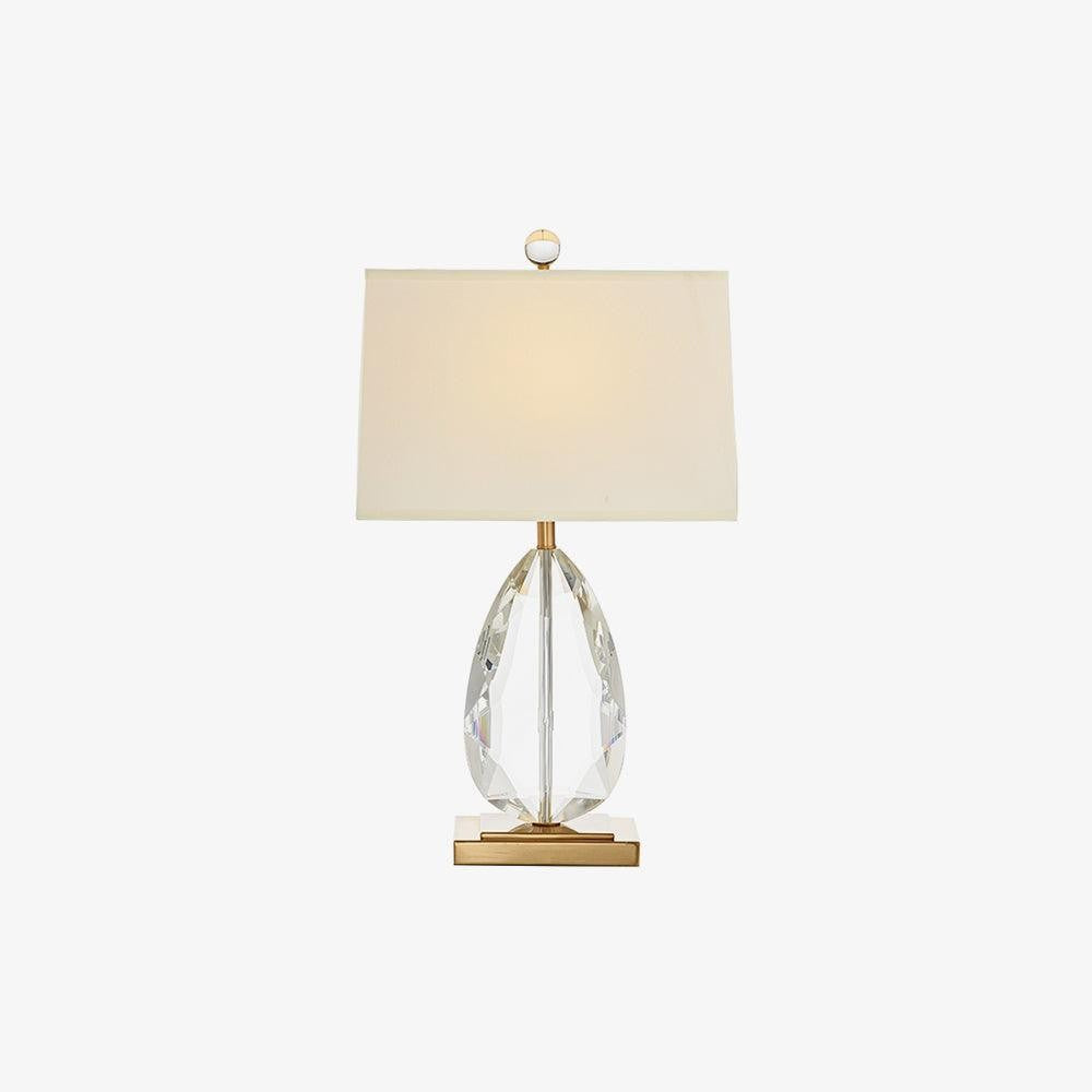 Regal Crystal Column Table Lamp