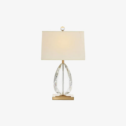 Regal Crystal Column Table Lamp