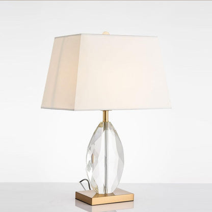 Regal Crystal Column Table Lamp