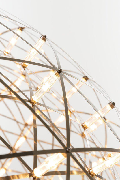 Silver Spark Sphere LED Pendant Light
