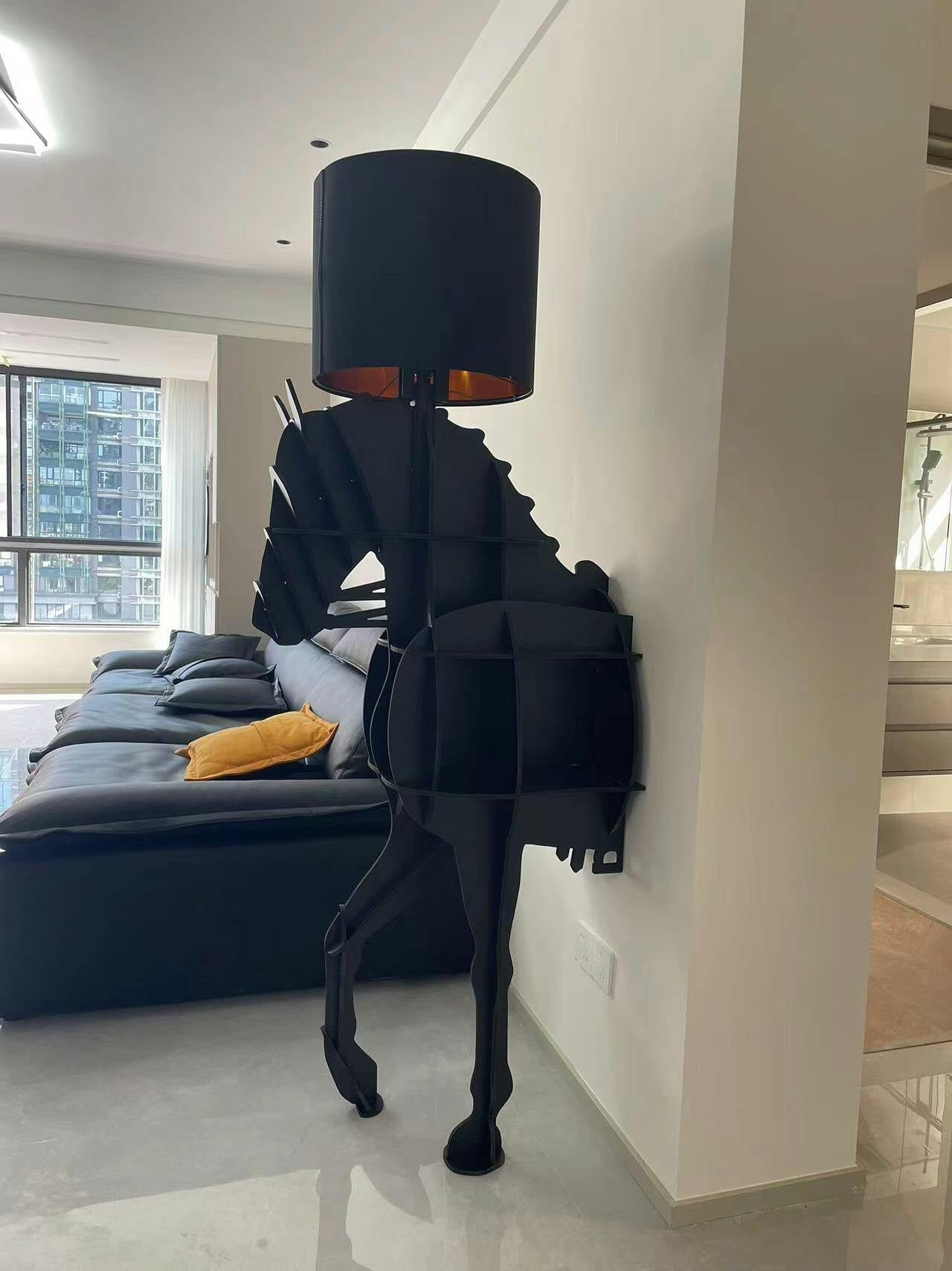 Tete Horse Sculptural Floor Lamp