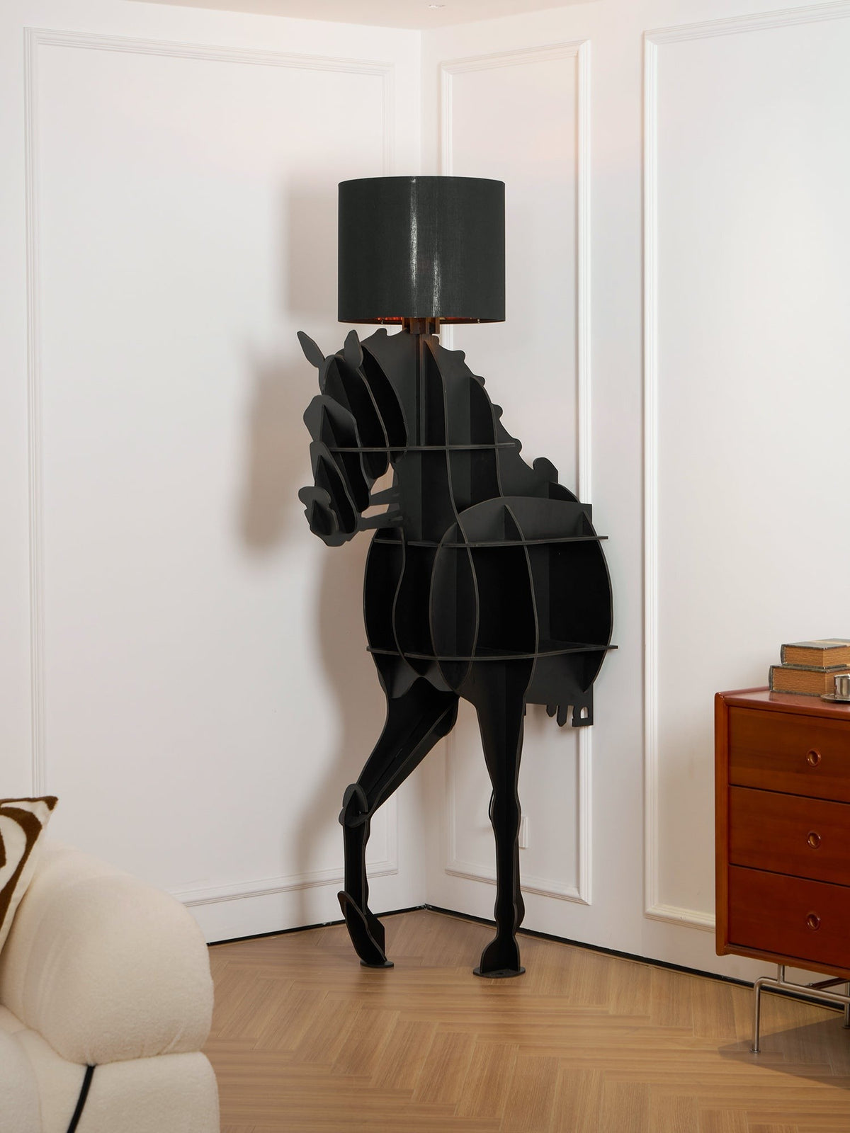 Tete Horse Sculptural Floor Lamp
