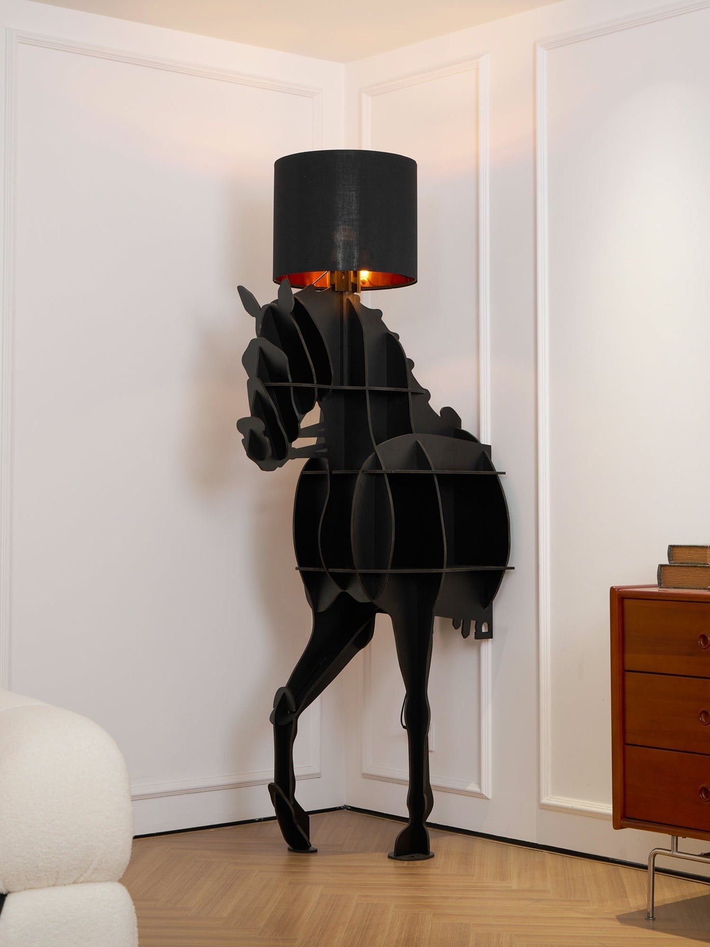 Tete Horse Sculptural Floor Lamp