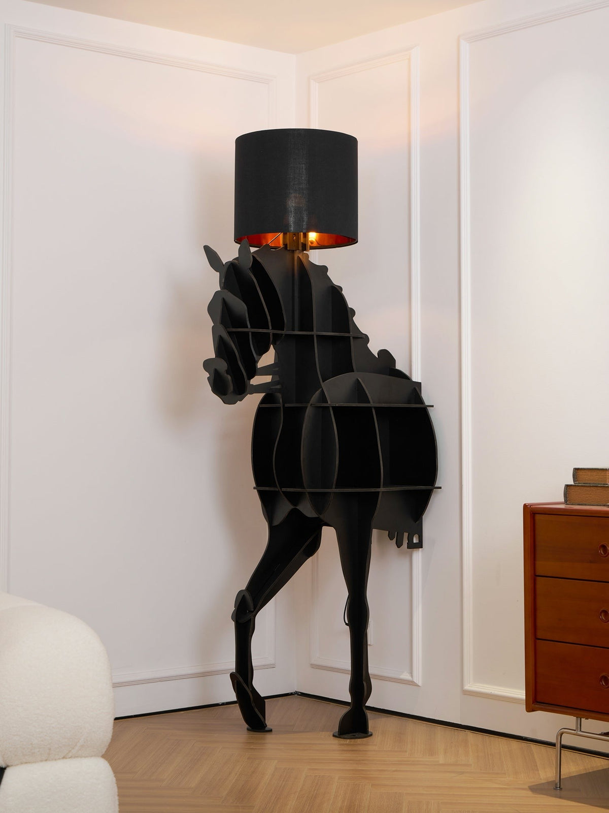 Tete Horse Sculptural Floor Lamp