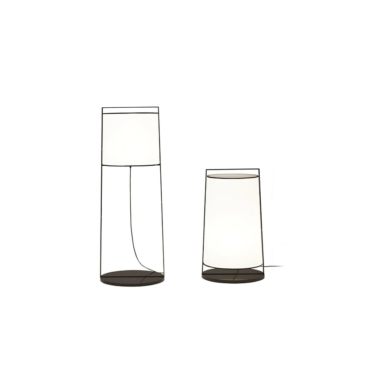 Urban Silhouette Fabric Floor Lamp