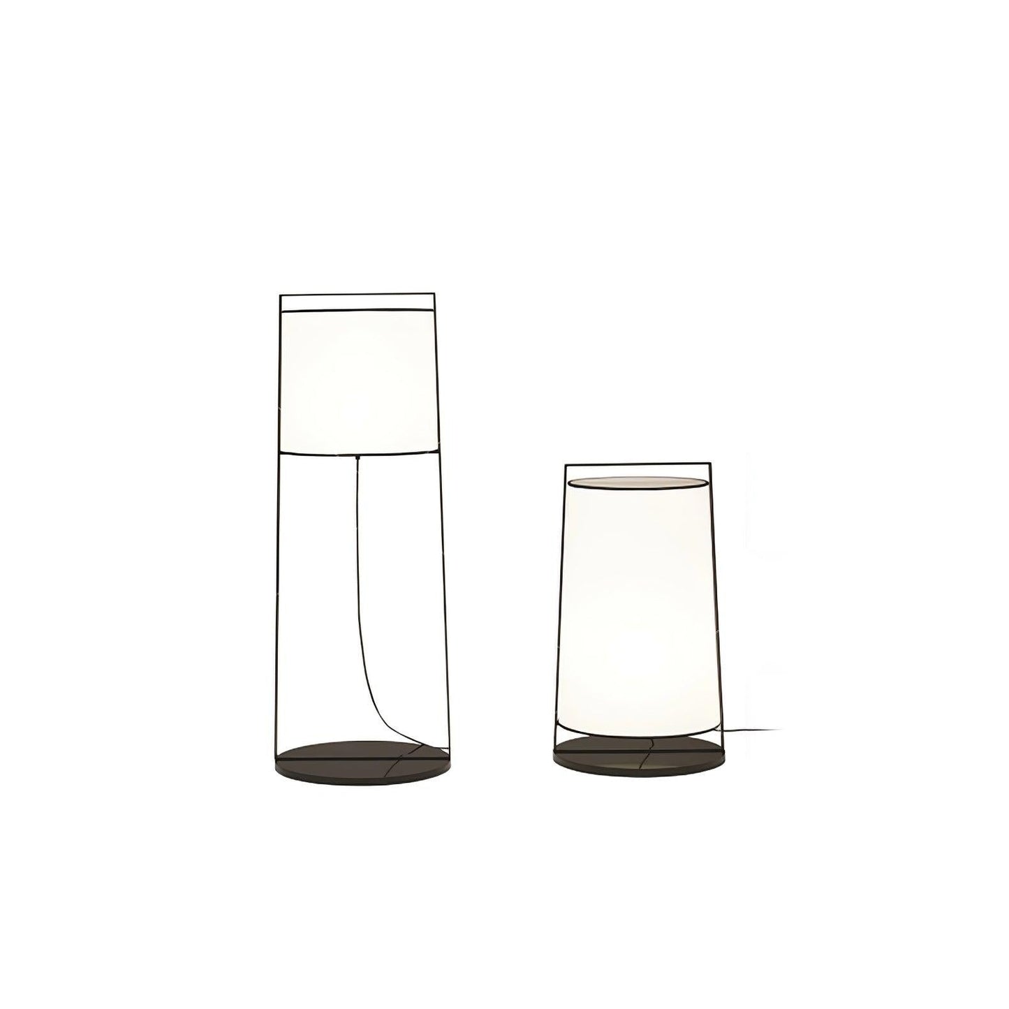 Urban Silhouette Fabric Floor Lamp