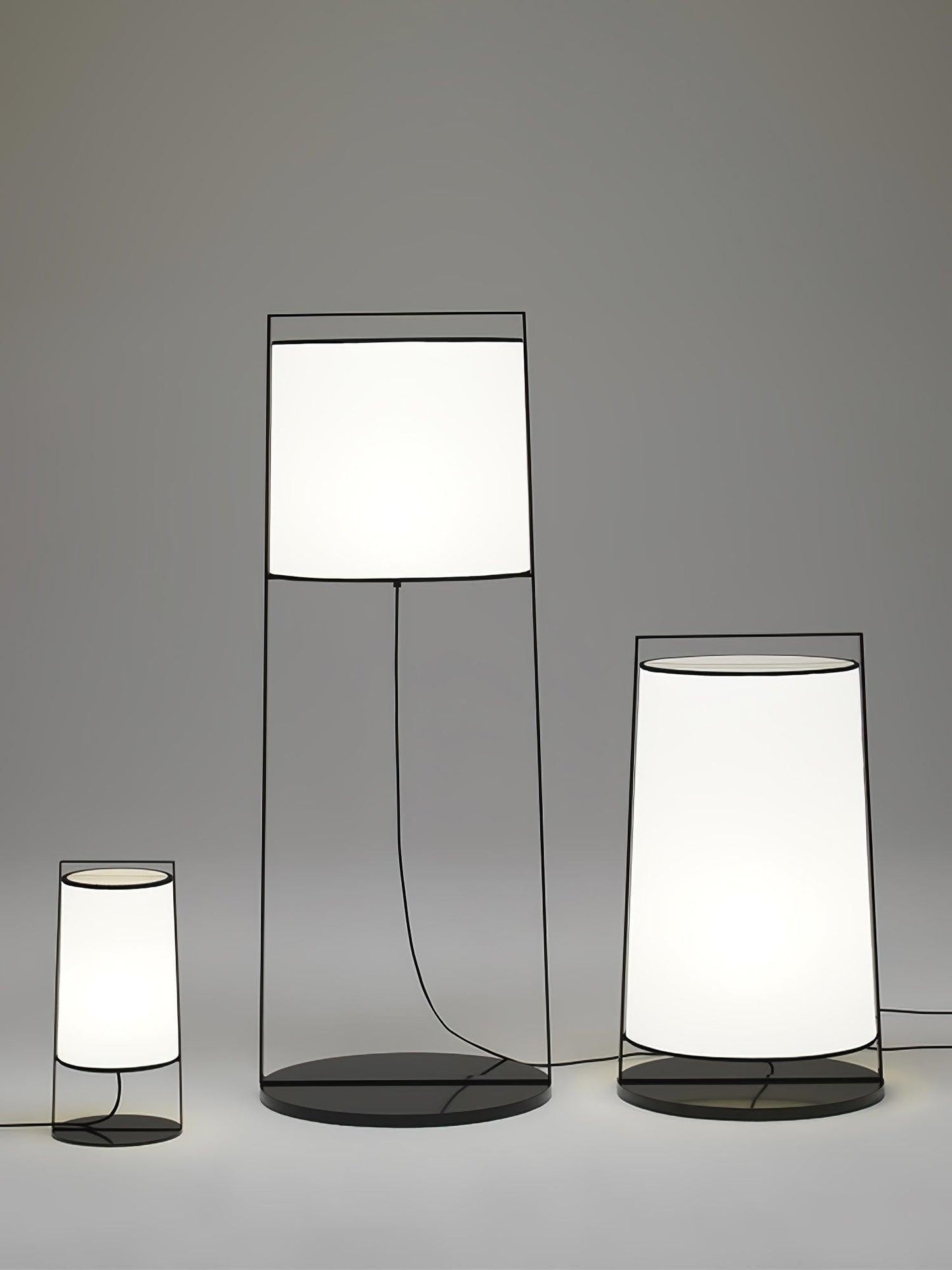 Urban Silhouette Fabric Floor Lamp