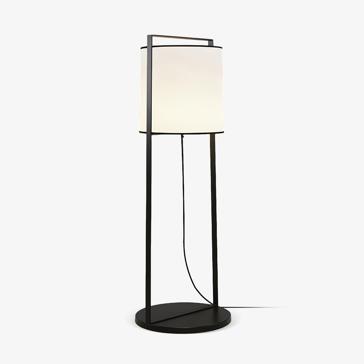 Urban Silhouette Fabric Floor Lamp