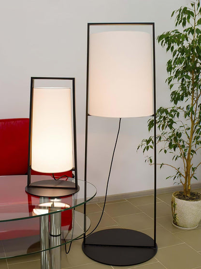 Urban Silhouette Fabric Floor Lamp
