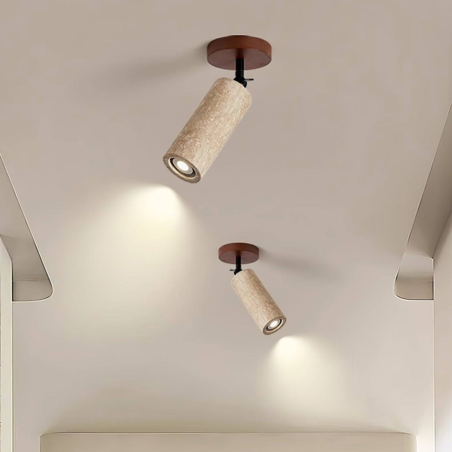 Versa Stone Adjustable Travertine Wall Light