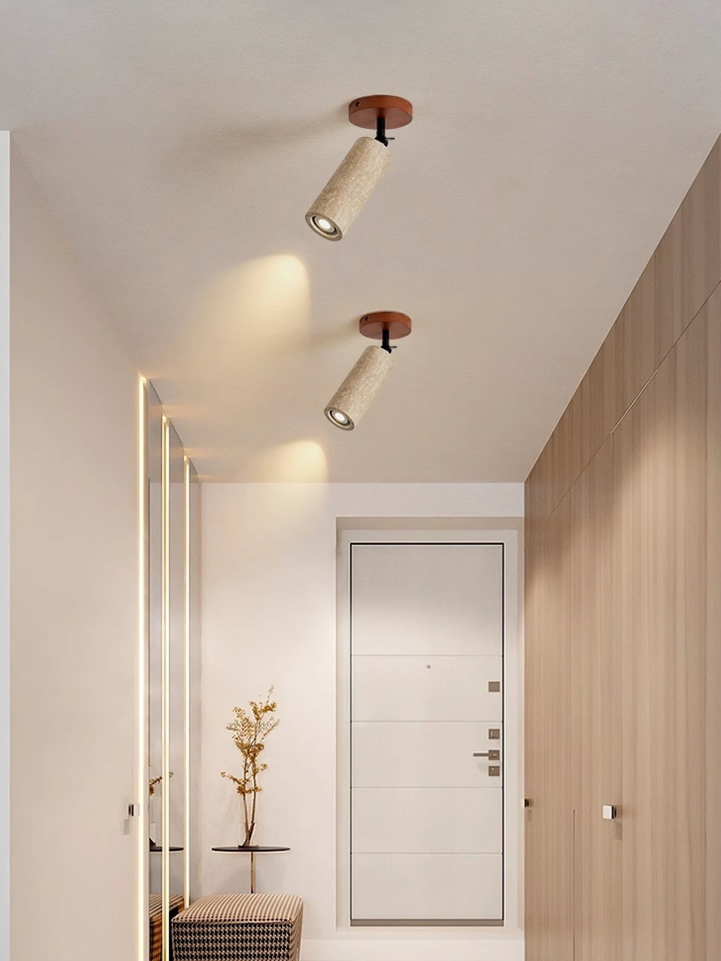 Versa Stone Adjustable Travertine Wall Light