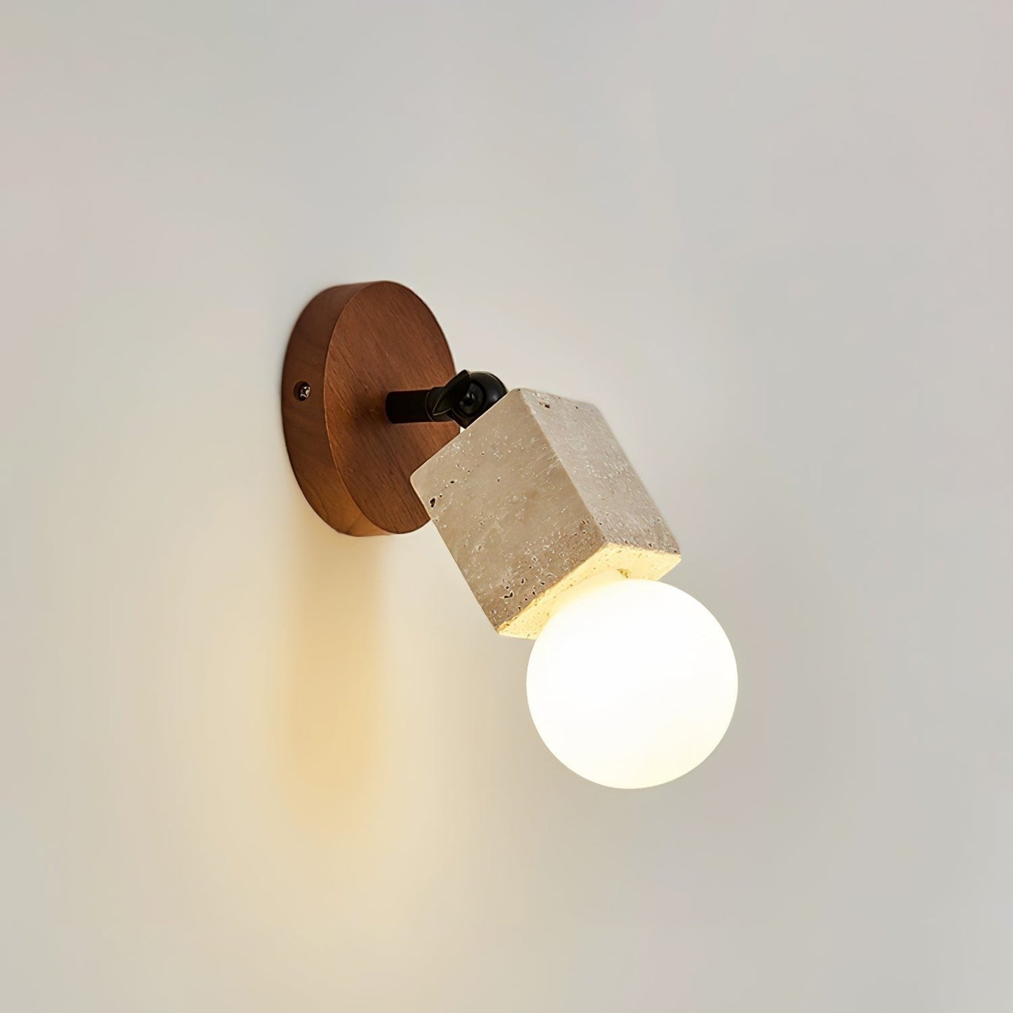 Versa Stone Adjustable Travertine Wall Light