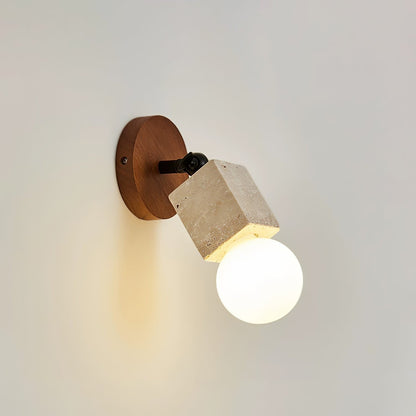 Versa Stone Adjustable Travertine Wall Light