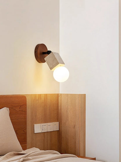Versa Stone Adjustable Travertine Wall Light