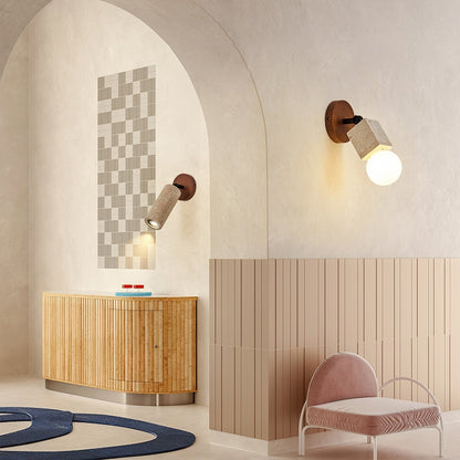 Versa Stone Adjustable Travertine Wall Light