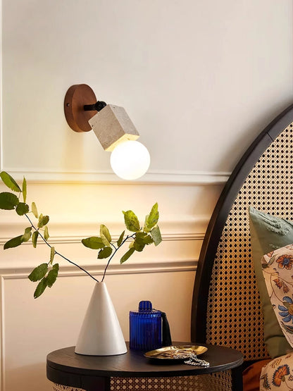 Versa Stone Adjustable Travertine Wall Light