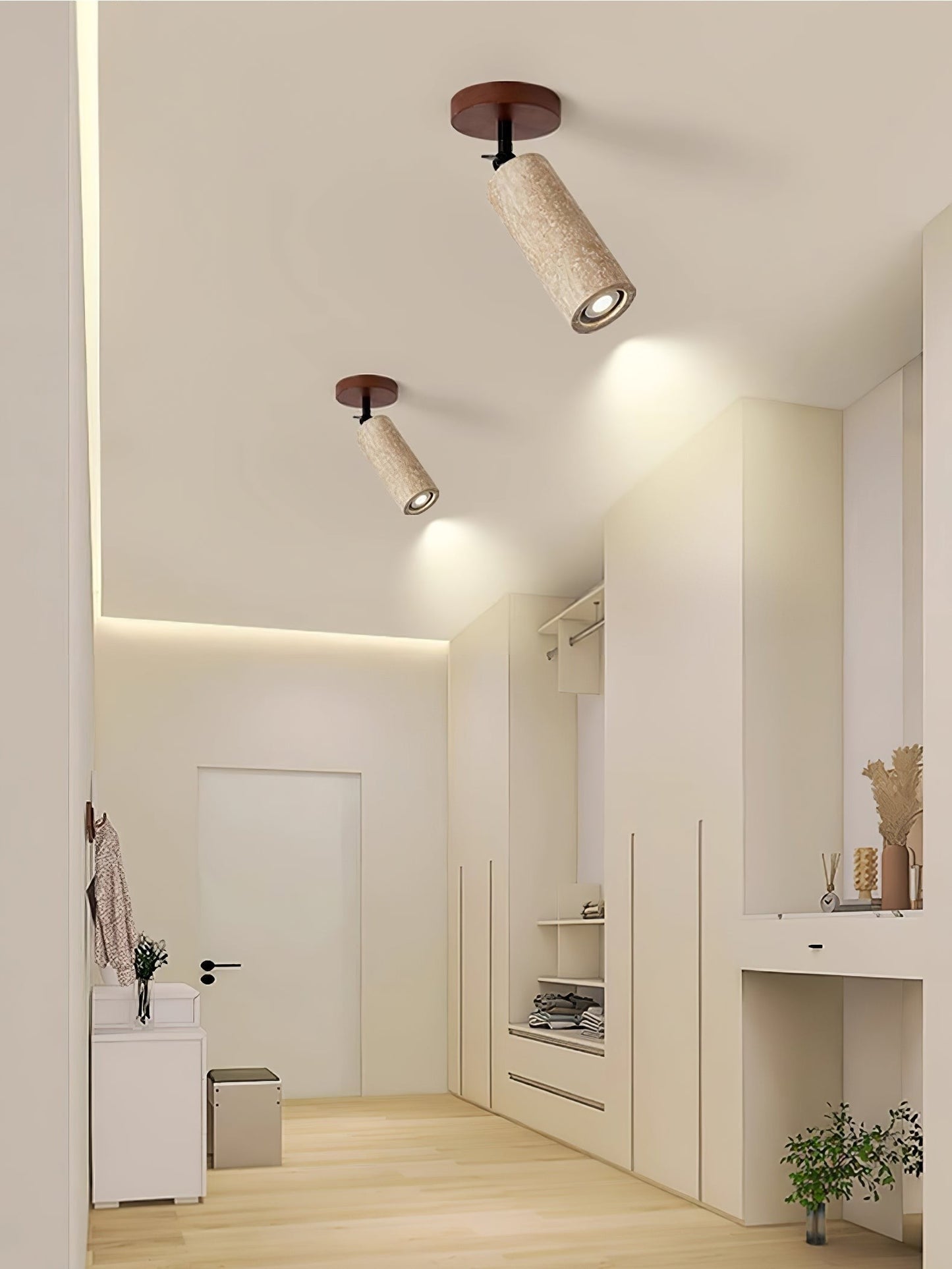 Versa Stone Adjustable Travertine Wall Light