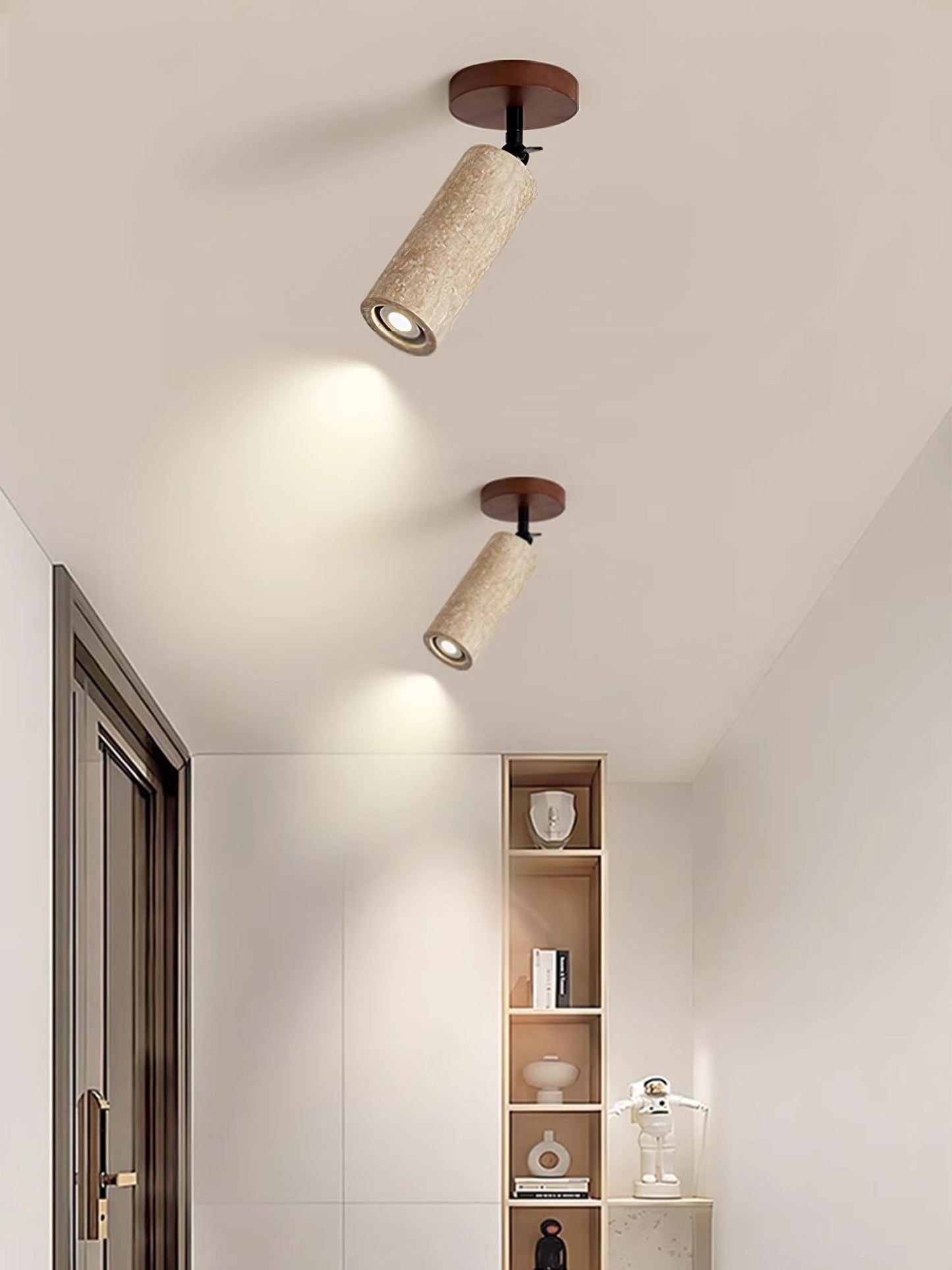Versa Stone Adjustable Travertine Wall Light